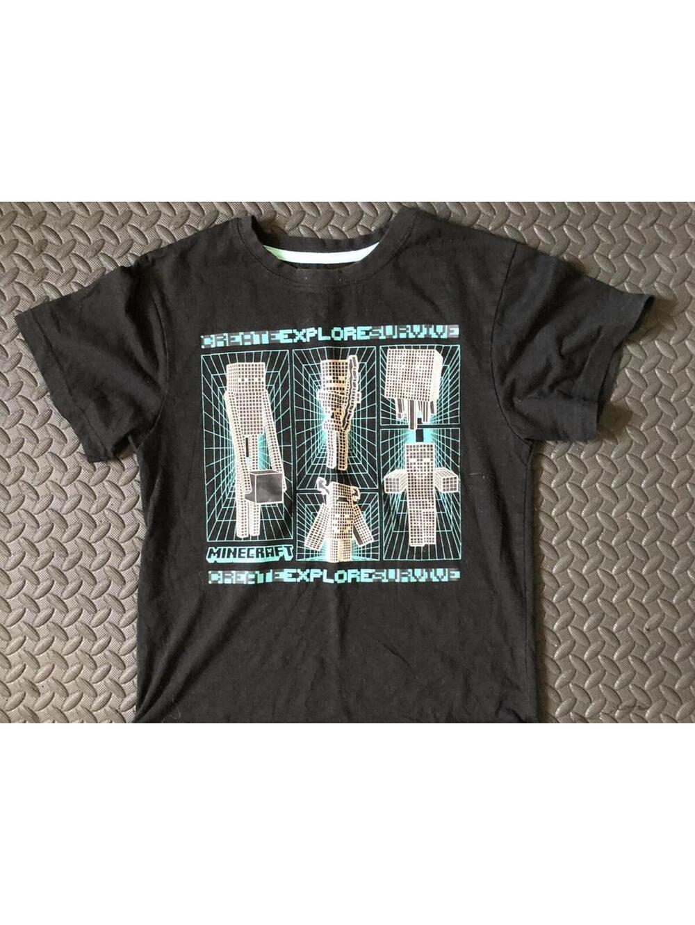 Boys Minecraft Graphic Black T-Shirt